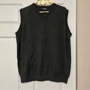 PING Men's Charcoal V-Neck Sweater Vest XXL
